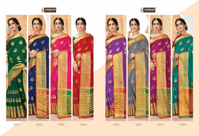 Sangam Vaishnavi Handloom  Latest Fancy Designer Silk Sarees Collection